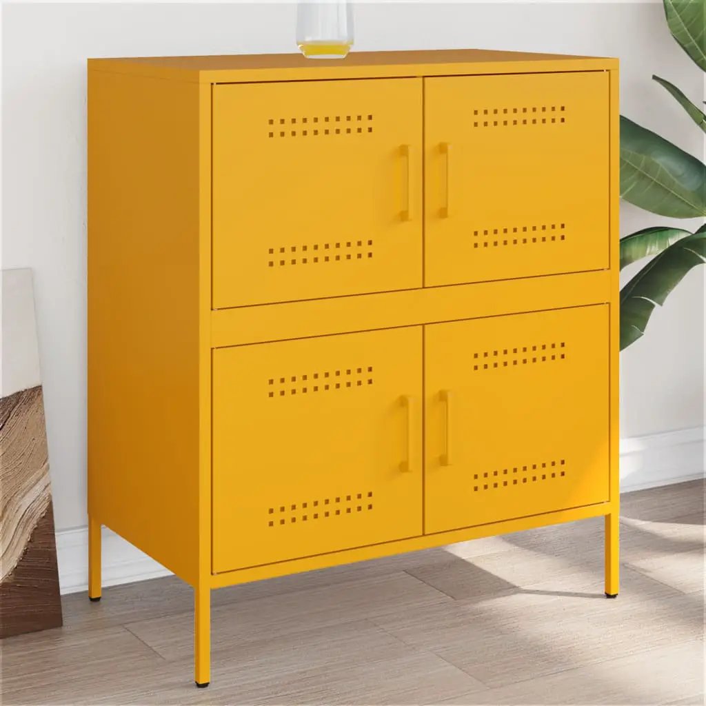 vidaXL vidaXL Sideboard Black 68x39x79 cm Steel - Sideboard