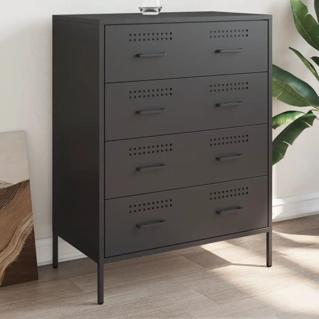 vidaXL vidaXL Sideboard Black 68x39x89 cm Steel - Sideboard
