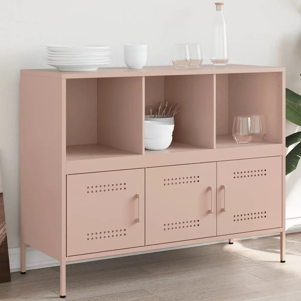 vidaXL vidaXL Sideboard Black 100.5x39x79 cm Steel - Sideboard