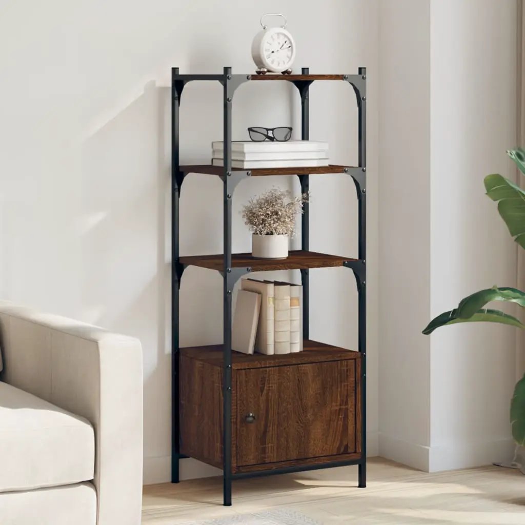 vidaXL vidaXL Bookcase 3-Tier Grey Sonoma 41x30x109.5 cm Engineered Wood - Bookcase