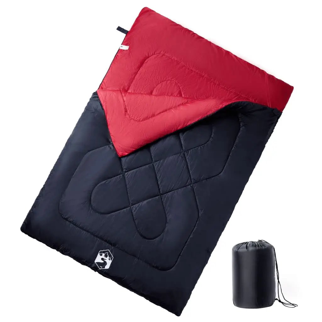 vidaXL Double Sleeping Bag with Pillows for Adults Camping 3-4 Seasons - from vidaXL