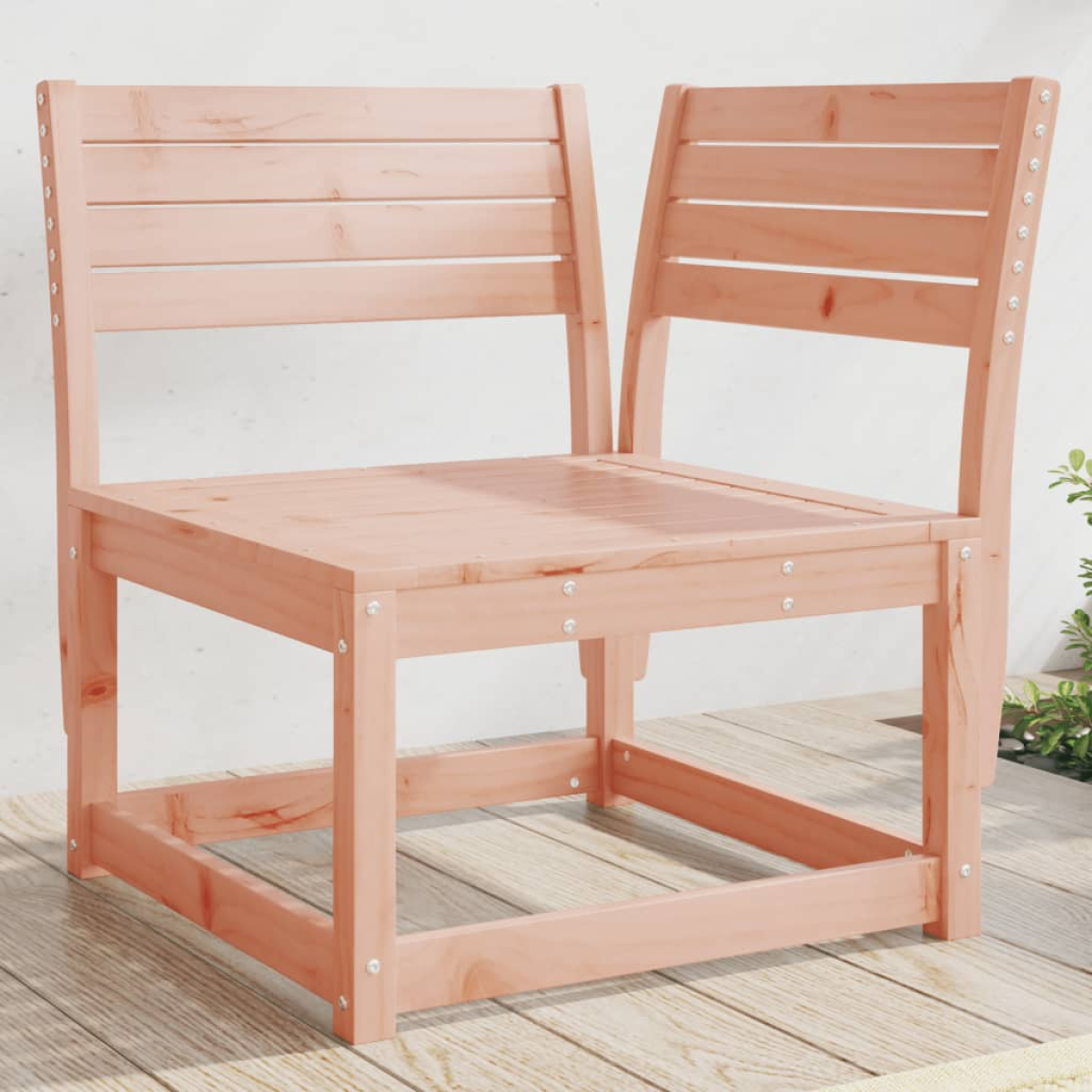 vidaXL vidaXL Garden Sofa | Natural Pine | Solid pine wood | 73 x 73 x 78 cm | Modular - Garden Sofa Sets