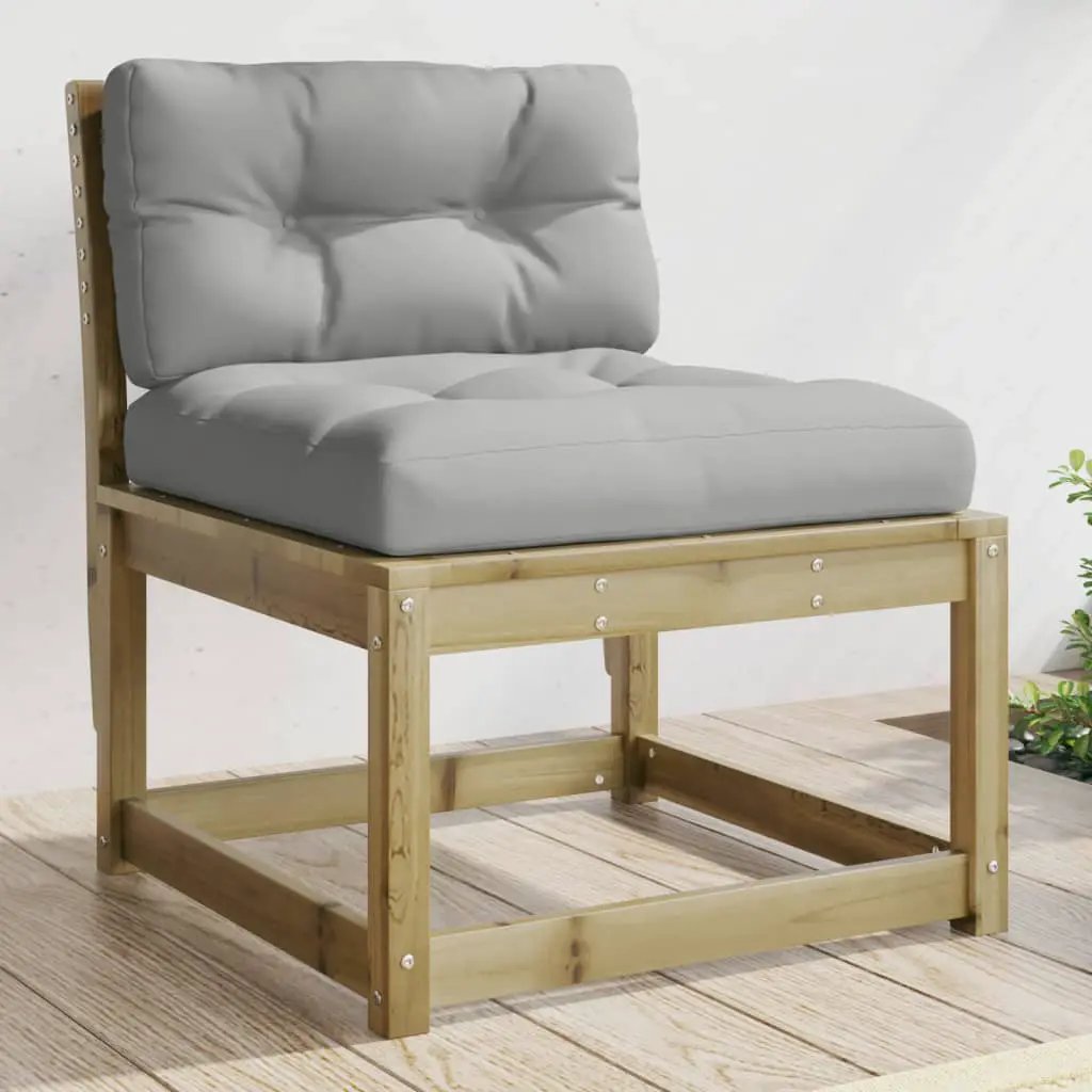 vidaXL vidaXL Garden Sofa | Natural wood | Solid pine wood | Medium | Modular - Garden Sofa Sets