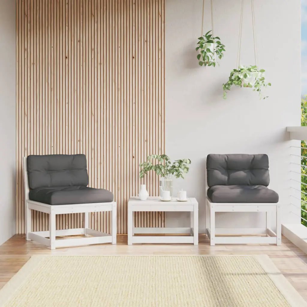 vidaXL vidaXL Garden Sofa | Natural wood | Solid pine wood | Medium | Modular - Garden Sofa Sets
