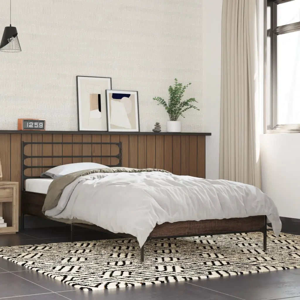 vidaXL Bed Frame without Mattress Black 90x200 cm - from vidaXL
