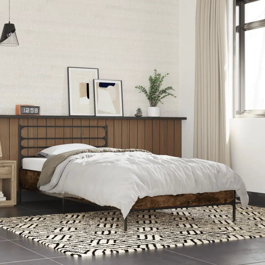 vidaXL Bed Frame without Mattress Black 90x200 cm - from vidaXL