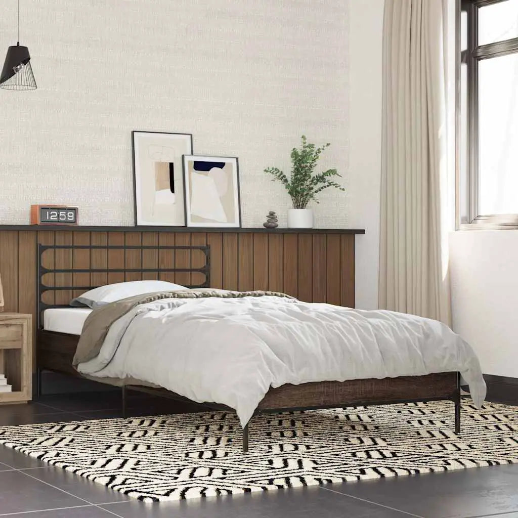 vidaXL Bed Frame without Mattress Black 90x200 cm - from vidaXL