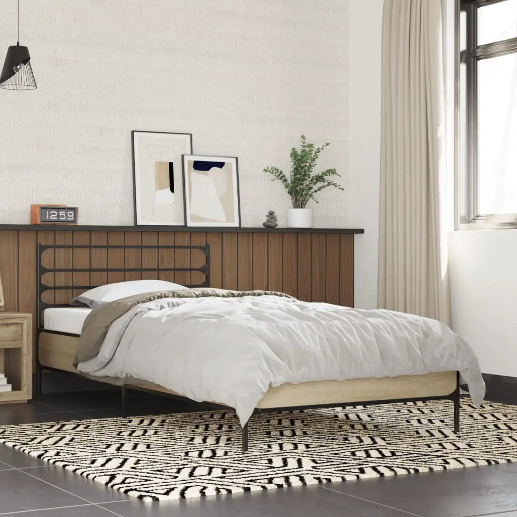 vidaXL Bed Frame without Mattress Black 90x200 cm - from vidaXL