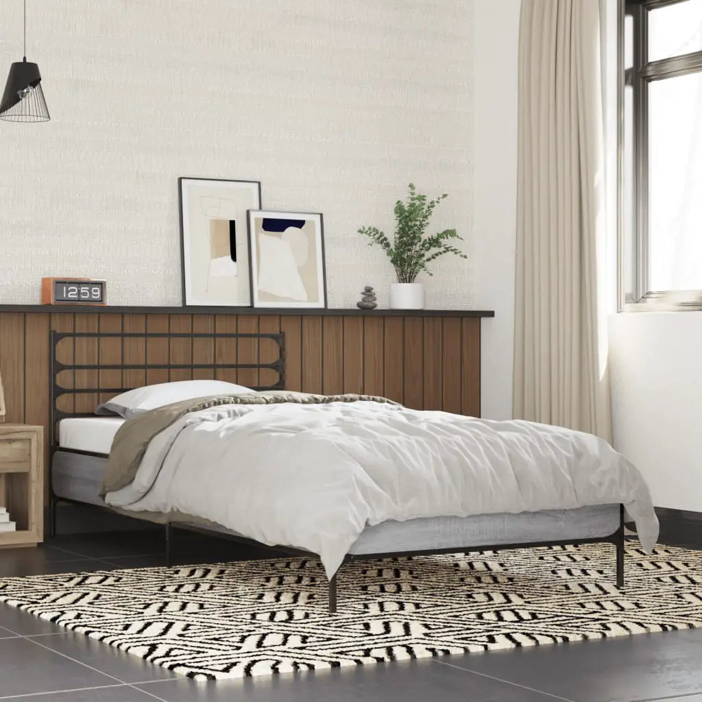 vidaXL Bed Frame without Mattress Black 90x200 cm - from vidaXL