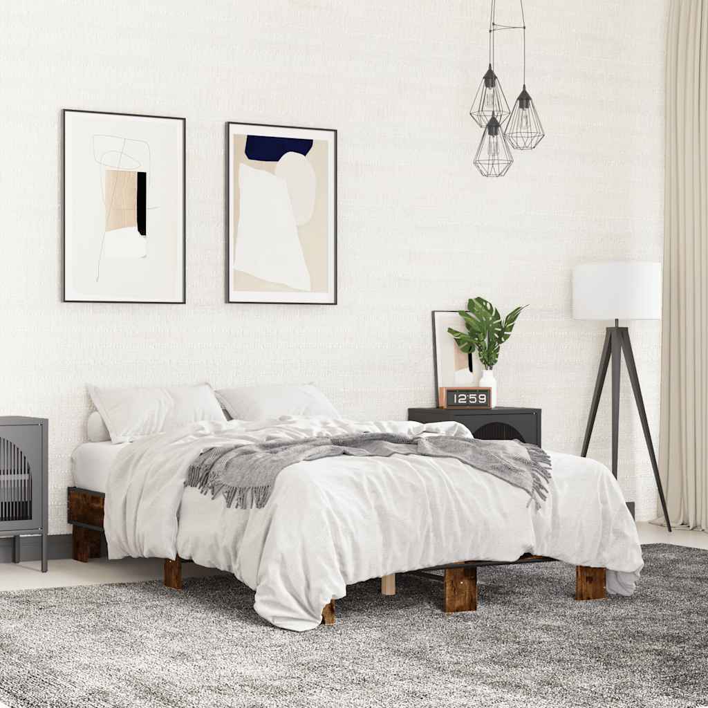 vidaXL Bed Frame without Mattress Black 140x200 cm - from vidaXL