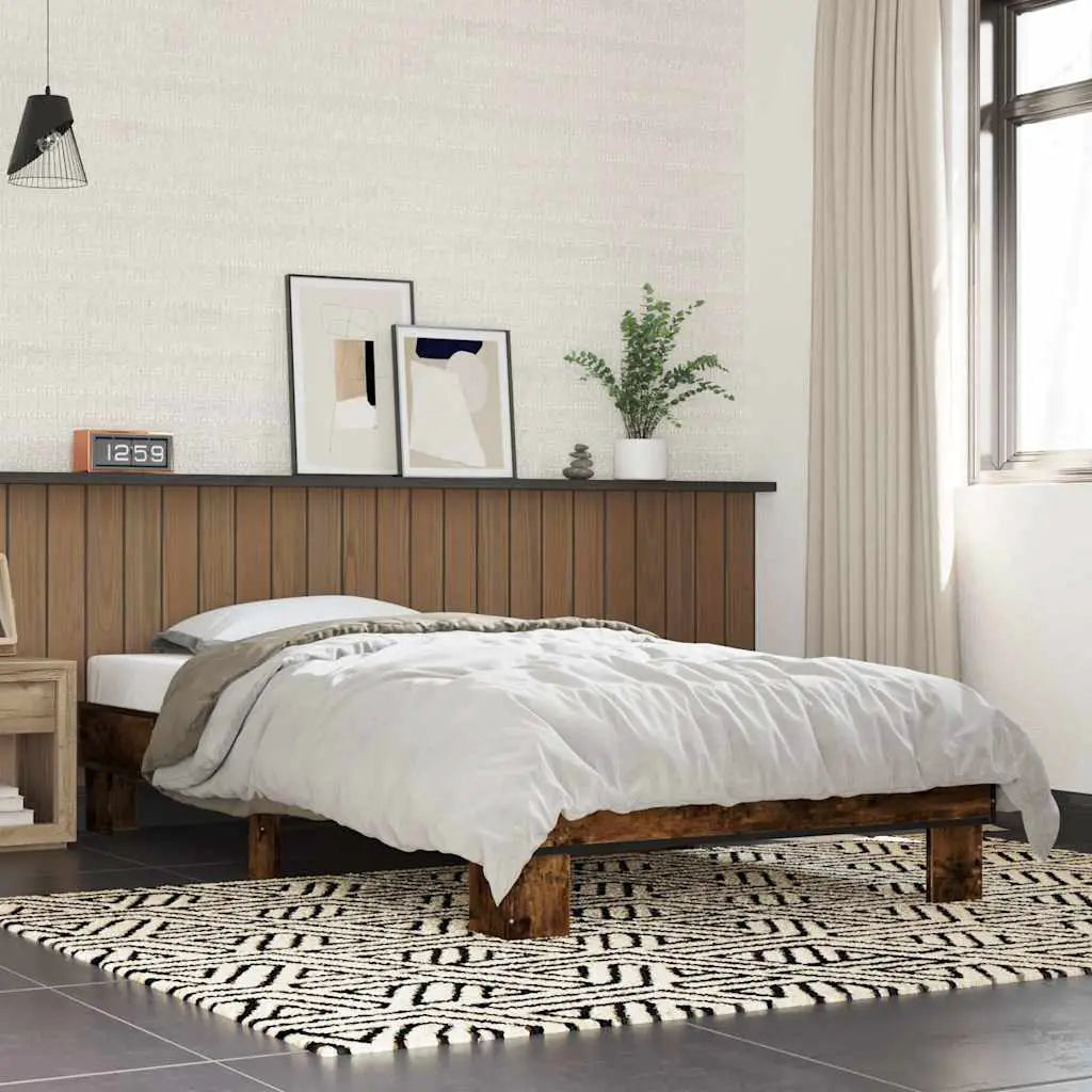 vidaXL Bed Frame without Mattress Black 140x200 cm - from vidaXL