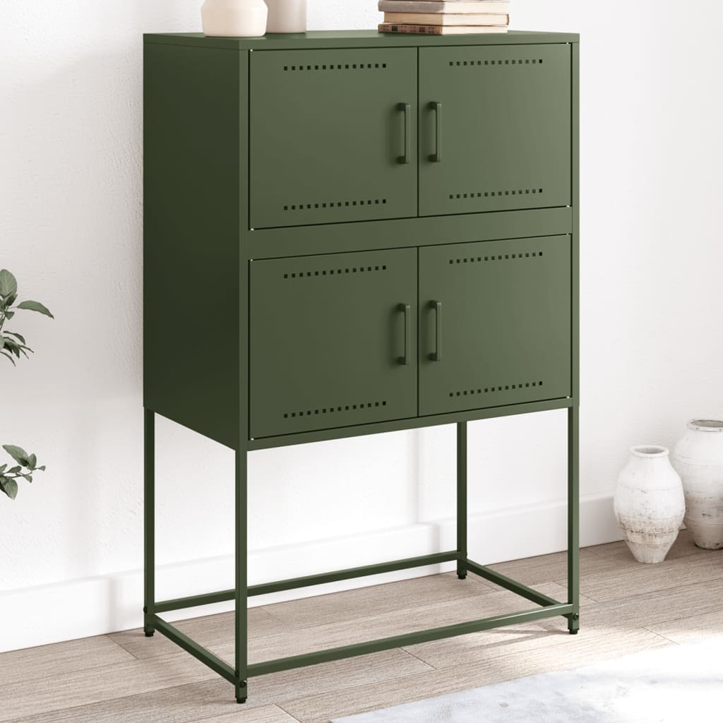 vidaXL vidaXL Sideboard Black 68.5x38.5x107 cm Steel - Sideboard