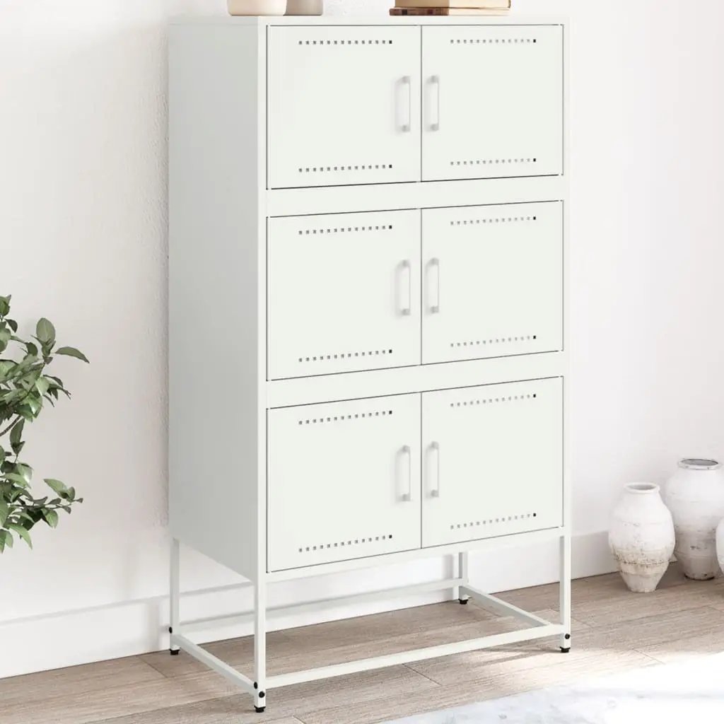 vidaXL vidaXL Sideboard Black 68.5x38.5x123.5 cm Steel - Sideboard