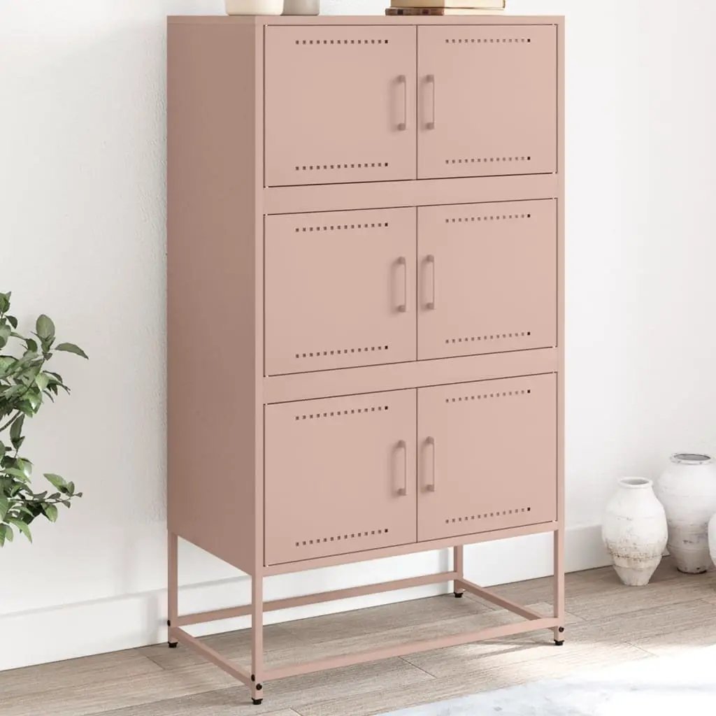 vidaXL vidaXL Sideboard Black 68.5x38.5x123.5 cm Steel - Sideboard