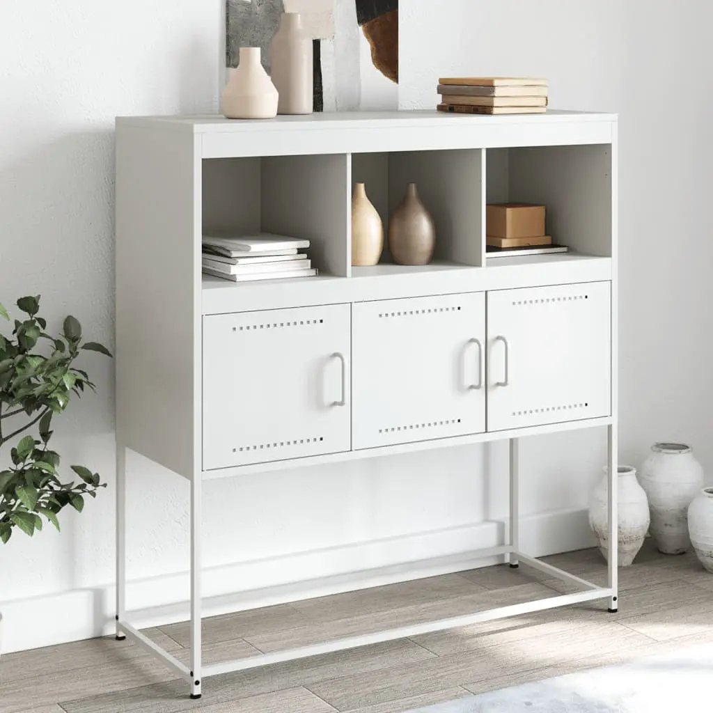 vidaXL vidaXL Sideboard Black 100.5x39x107 cm Steel - Sideboard