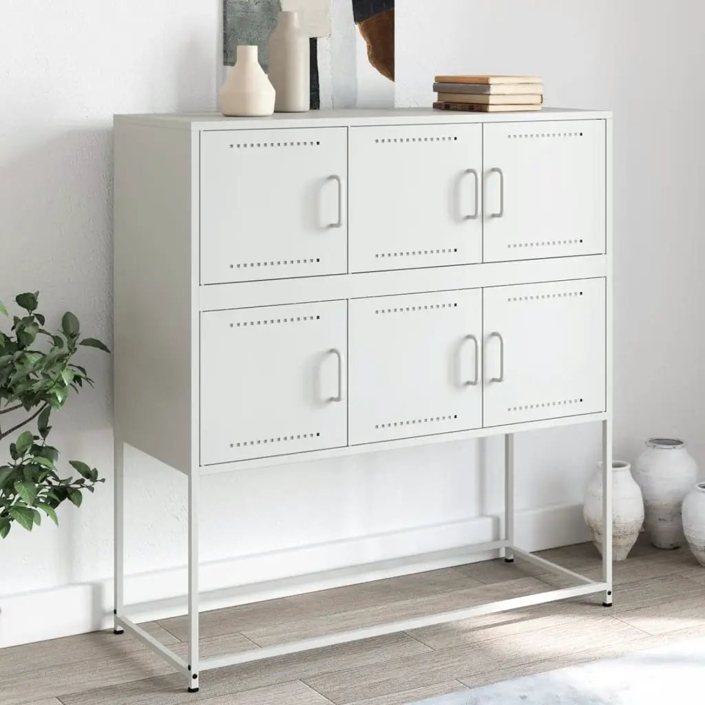 vidaXL vidaXL Sideboard Black 100.5x39x107 cm Steel - Sideboard