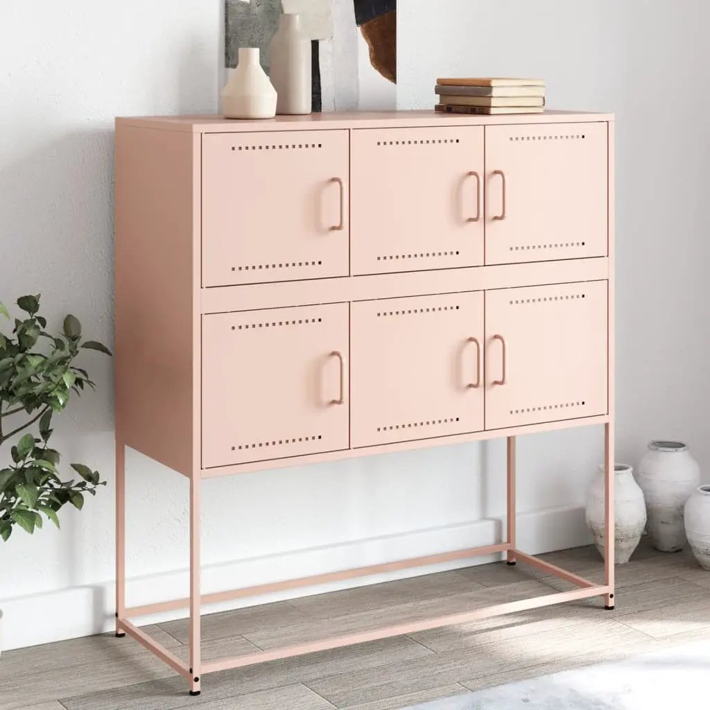 vidaXL vidaXL Sideboard Black 100.5x39x107 cm Steel - Sideboard