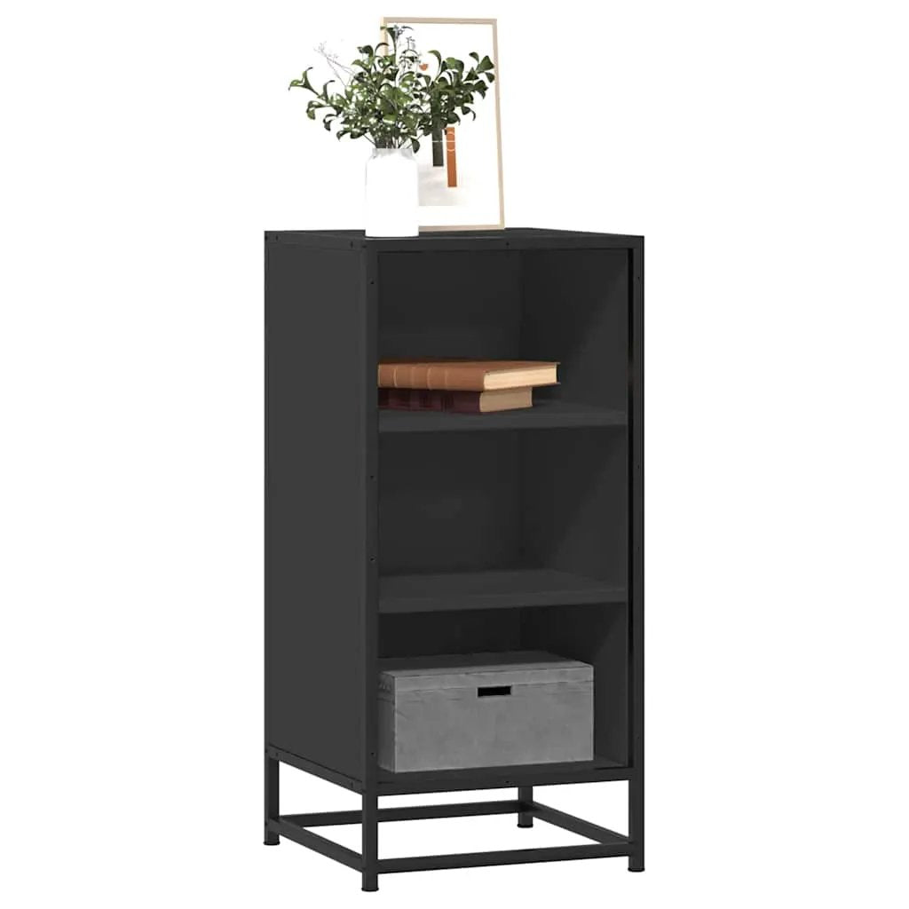vidaXL vidaXL Sideboard Black 35.5x35x76 cm Engineered Wood and Metal - Sideboard
