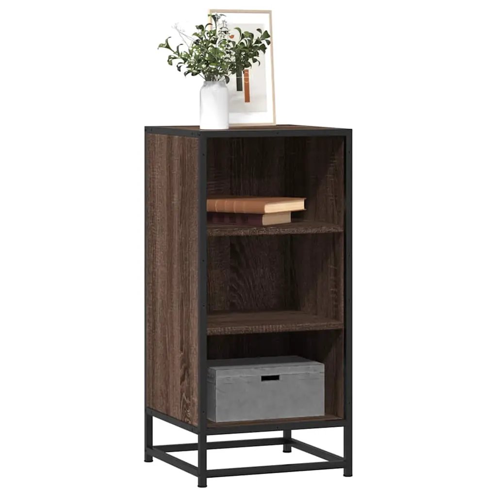 vidaXL vidaXL Sideboard Black 35.5x35x76 cm Engineered Wood and Metal - Sideboard
