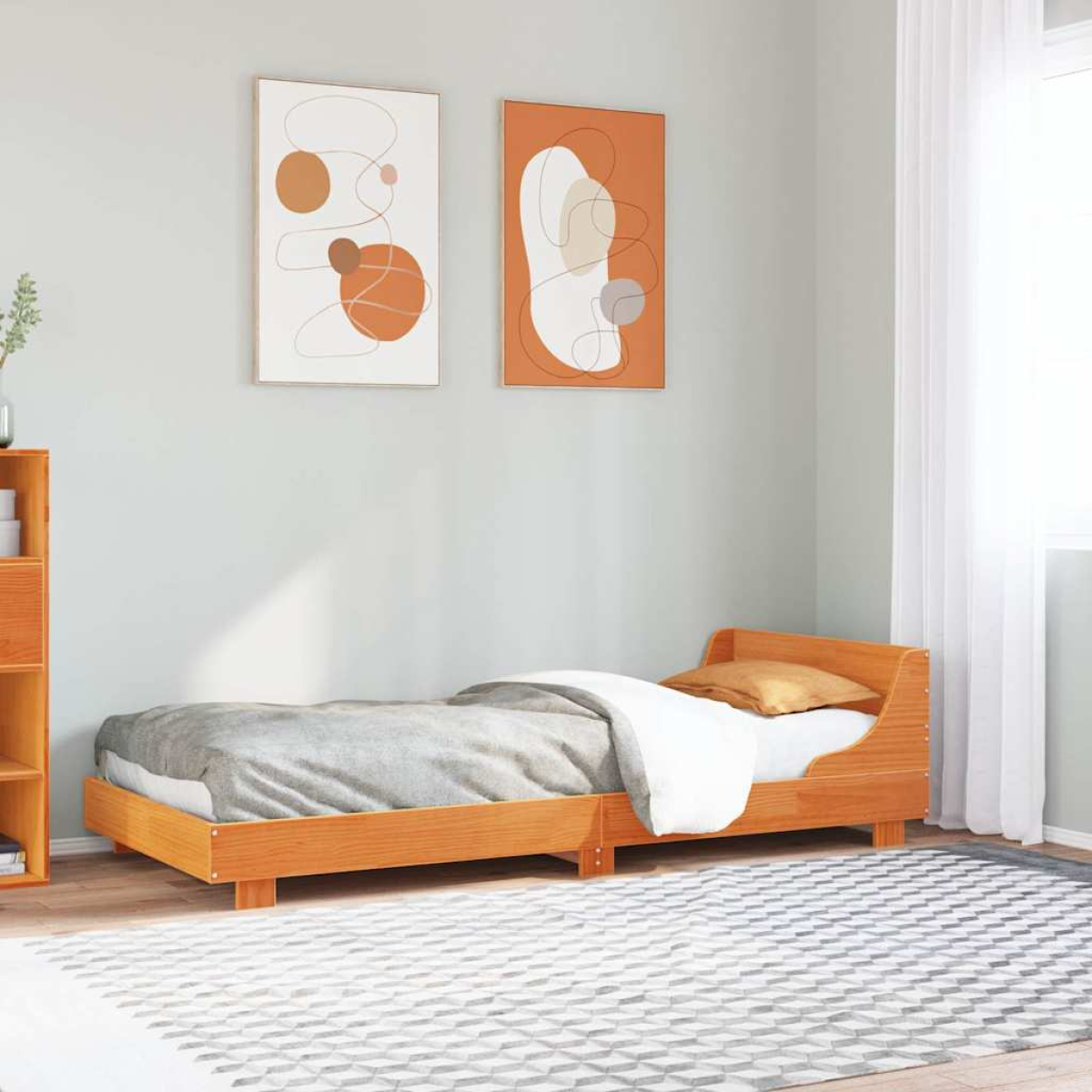 vidaXL Bed Frame without Mattress White 180x200 cm Super King Solid Wood Pine - from vidaXL