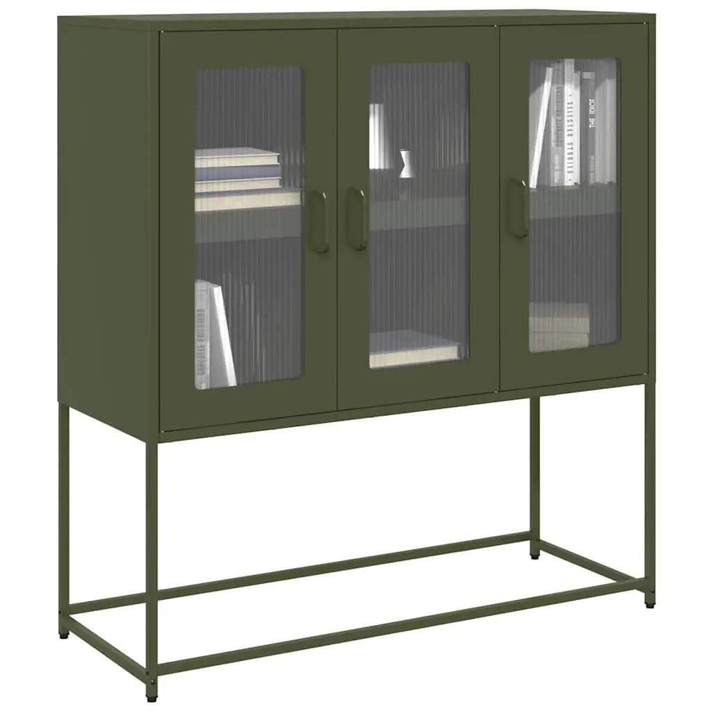 vidaXL vidaXL Sideboard Black 100.5x39x107 cm Cold-rolled Steel - Sideboard