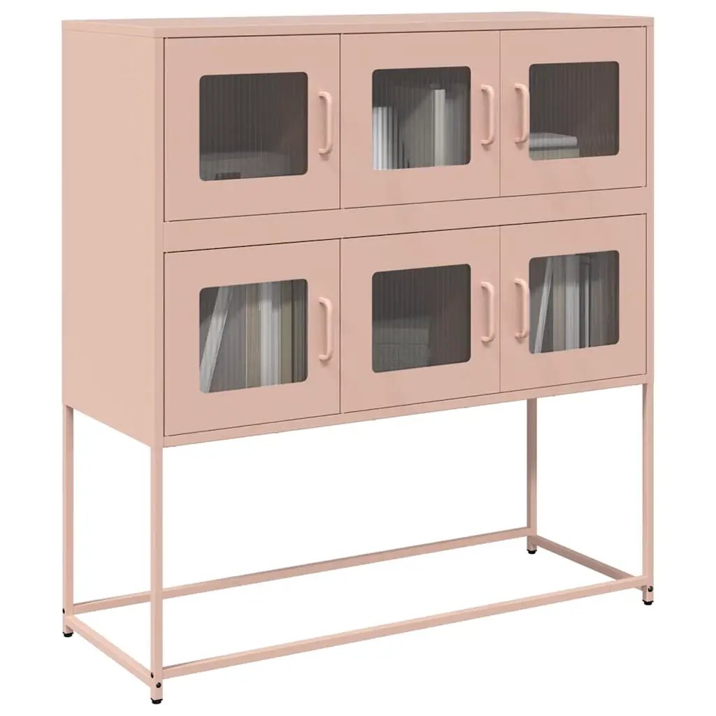 vidaXL vidaXL Sideboard Black 100.5x39x107 cm Cold-rolled Steel - Sideboard