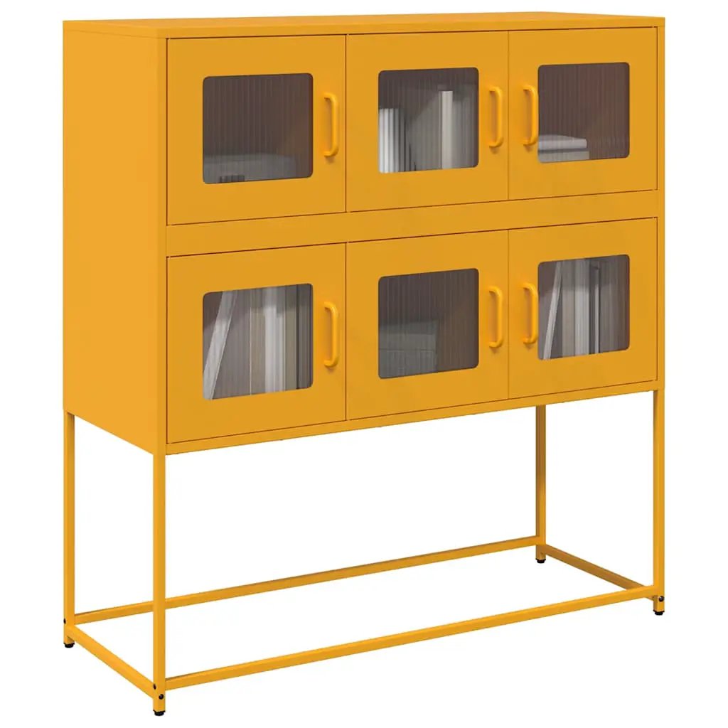 vidaXL vidaXL Sideboard Black 100.5x39x107 cm Cold-rolled Steel - Sideboard