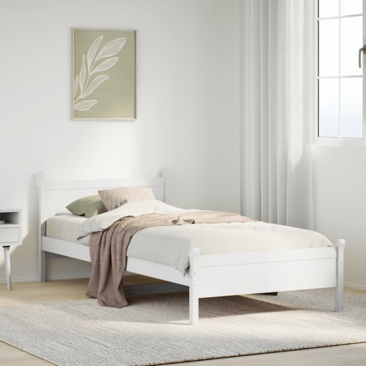 vidaXL Bed Frame without Mattress 180x200 cm Super King Solid Wood Pine - from vidaXL