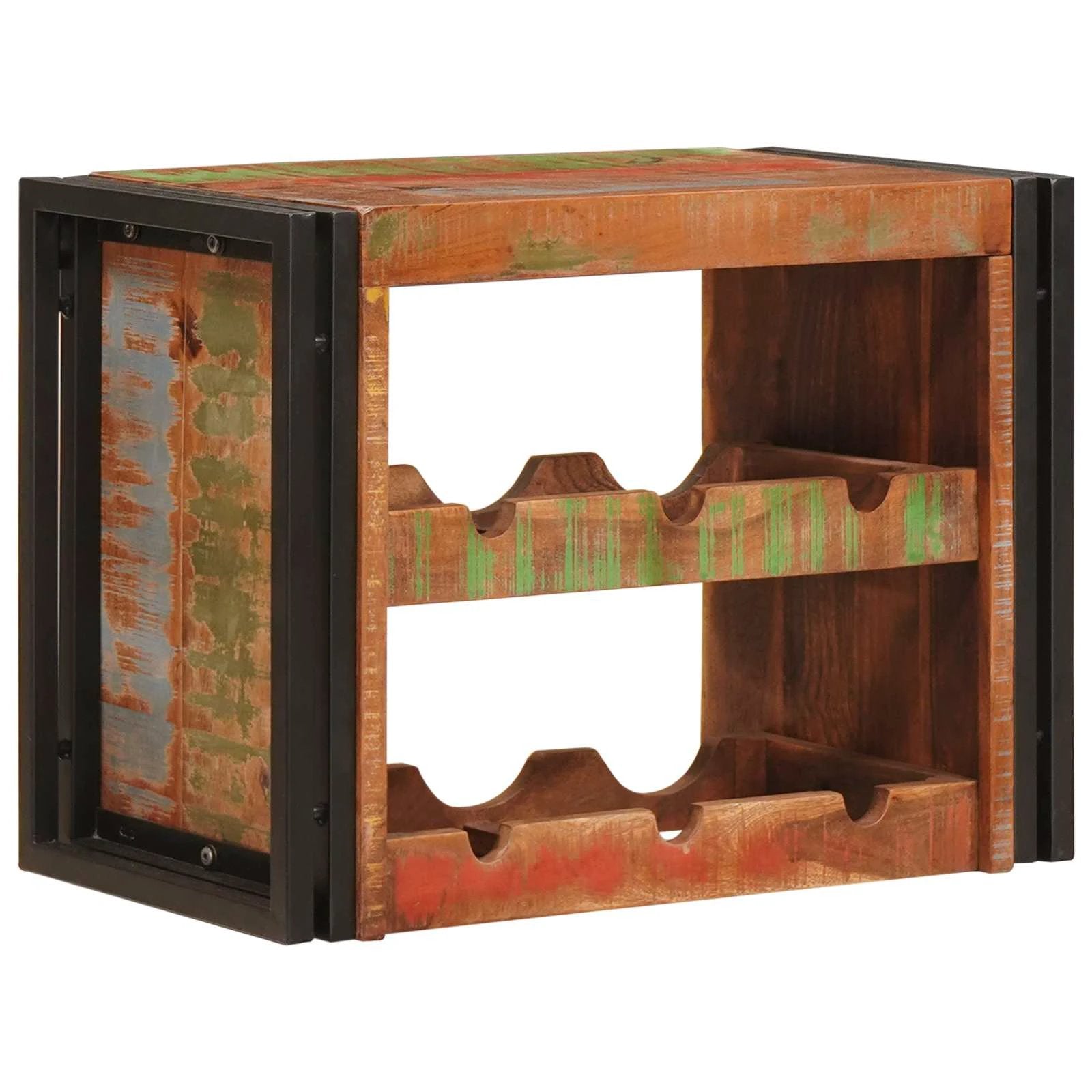 vidaXL vidaXL Wine Rack Brown 60 x 45 x 33 cm Solid Rough Mango Wood - Wine Rack