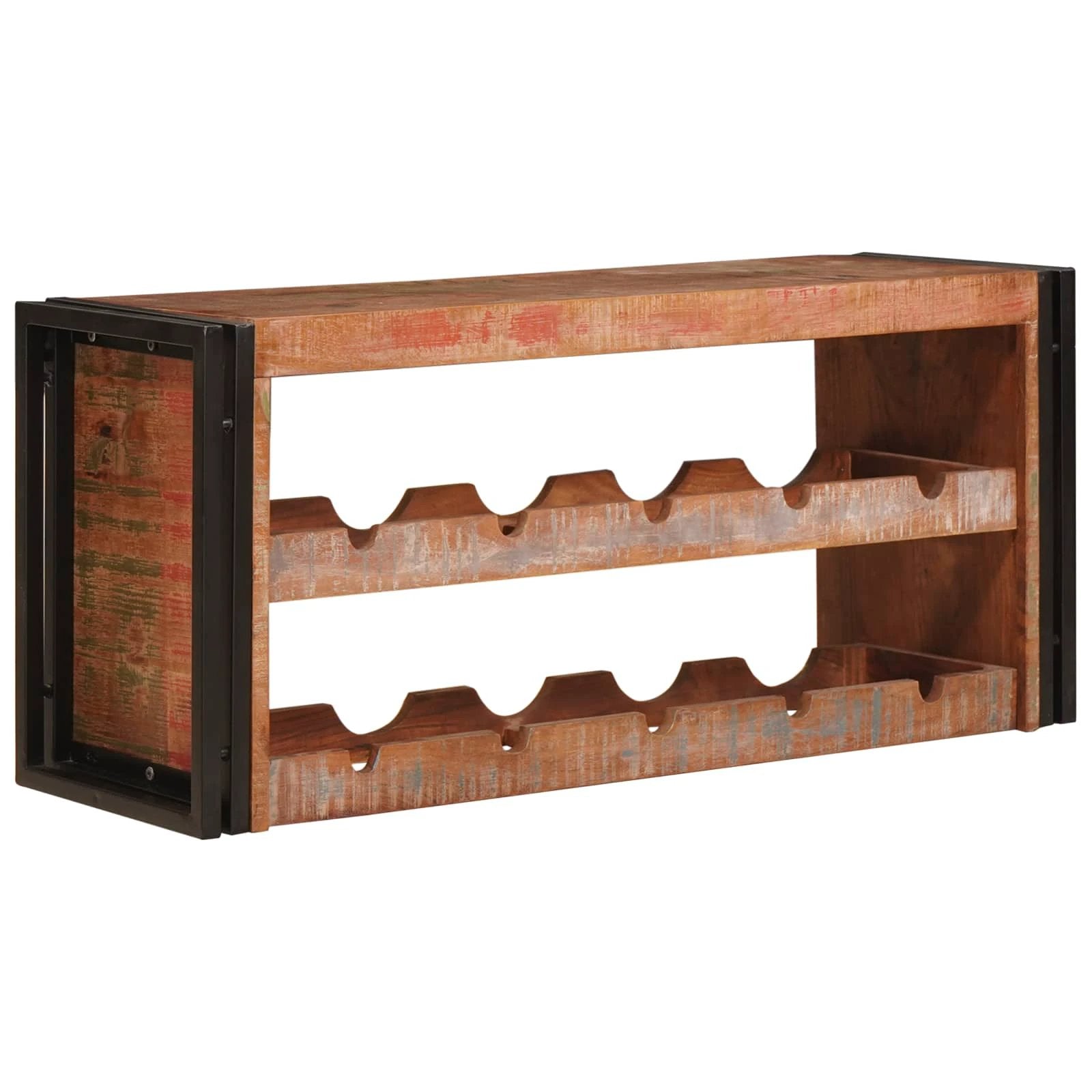 vidaXL vidaXL Wine Rack Brown 60 x 45 x 33 cm Solid Rough Mango Wood - Wine Rack