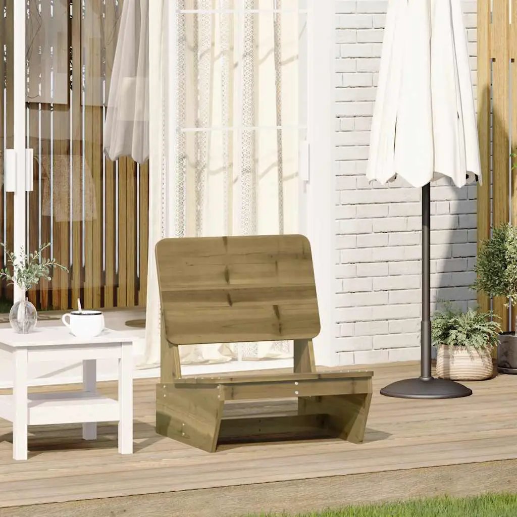 vidaXL vidaXL Garden Chair 60x64x70.5 cm Solid Wood Pine - Garden Chairs