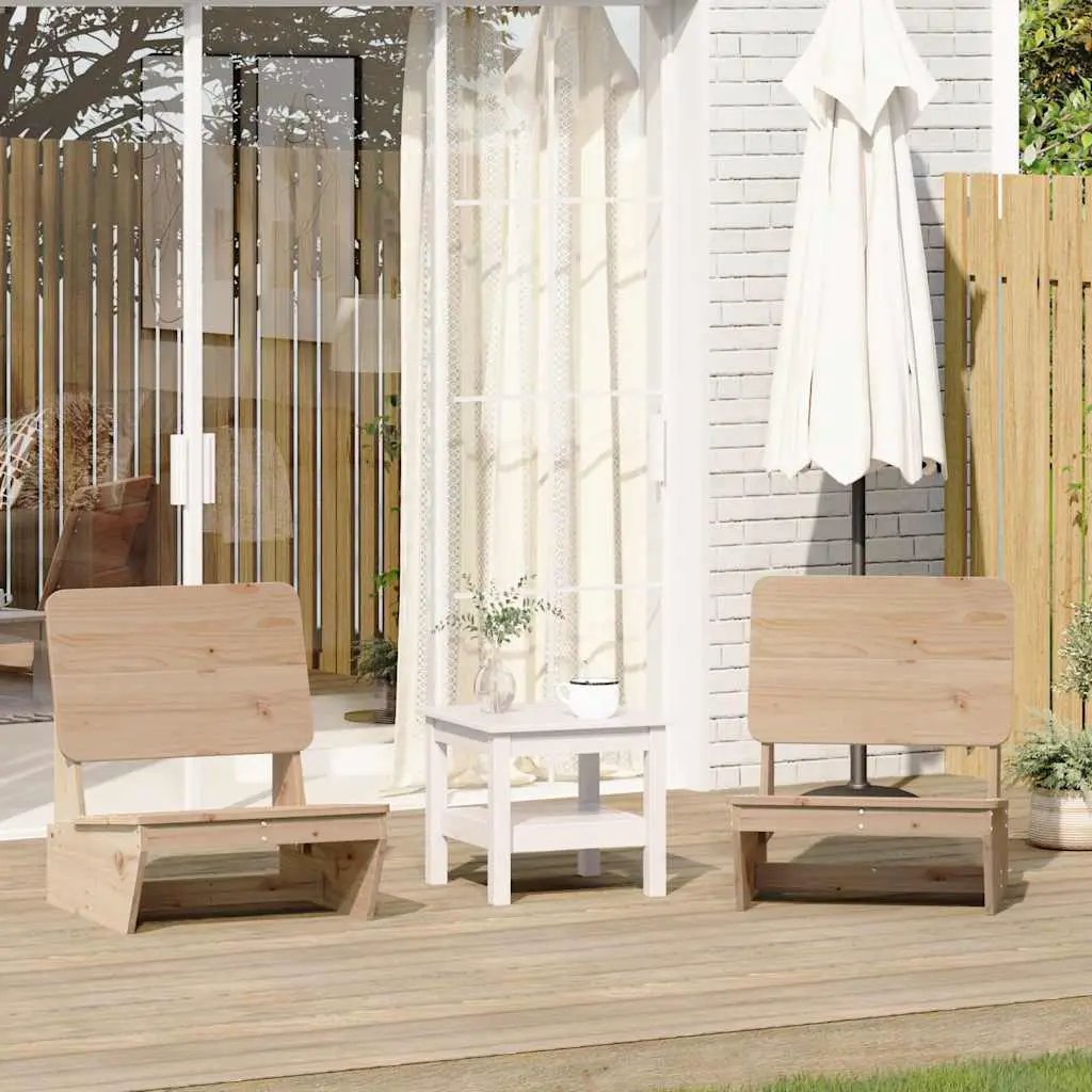 vidaXL vidaXL Garden Chair 60x64x70.5 cm Solid Wood Pine - Garden Chairs
