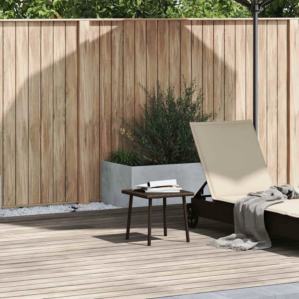vidaXL vidaXL Garden Coffee Table 40x40x37cm PolyRattan - Coffee Table