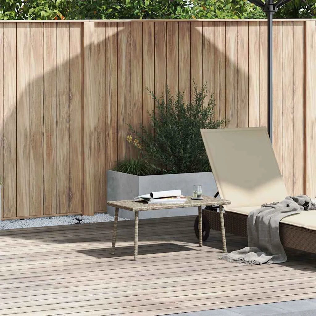 vidaXL vidaXL Garden Coffee Table 40x40x37cm PolyRattan - Coffee Table