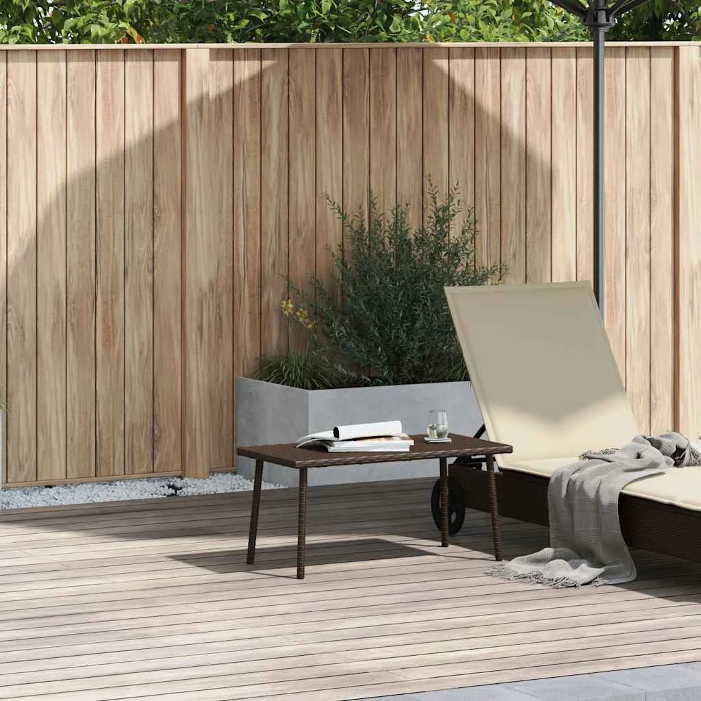 vidaXL vidaXL Garden Coffee Table 40x40x37cm PolyRattan - Coffee Table