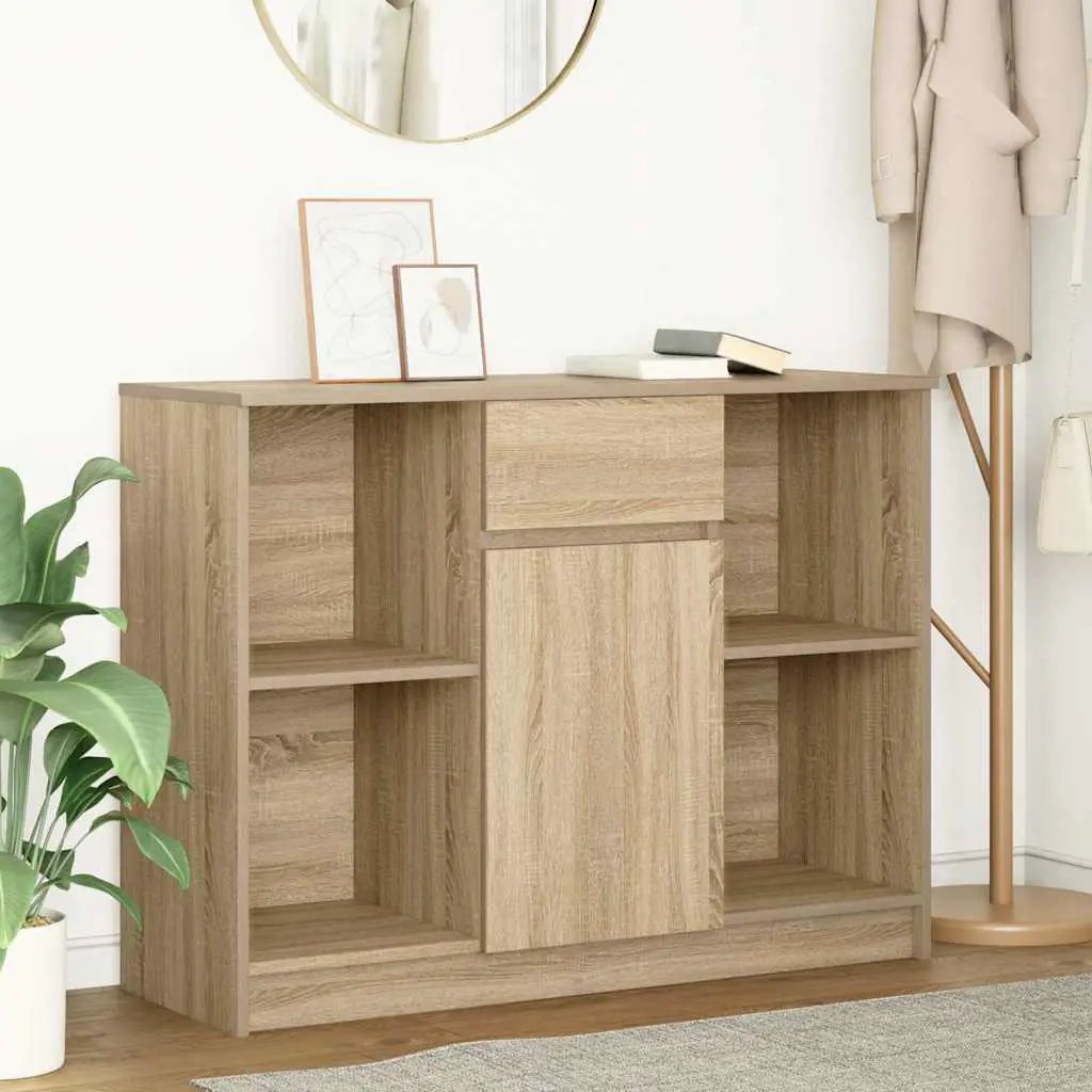 vidaXL vidaXL Sideboard with Drawer White 101x35x76 cm Engineered Wood - Sideboard