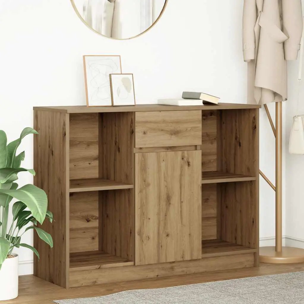 vidaXL vidaXL Sideboard with Drawer White 101x35x76 cm Engineered Wood - Sideboard