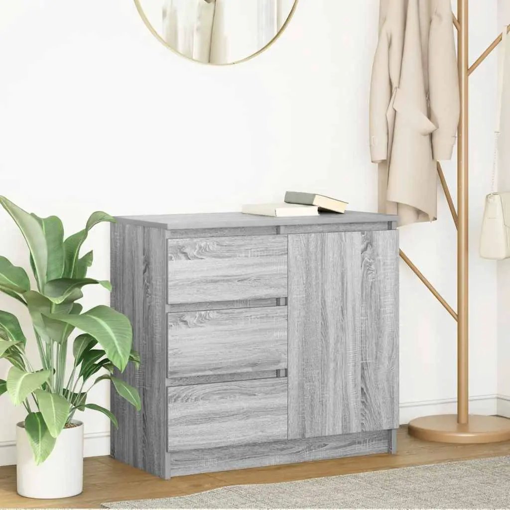vidaXL vidaXL Sideboard with Drawer White 71x35x65 cm Engineered Wood - Sideboard