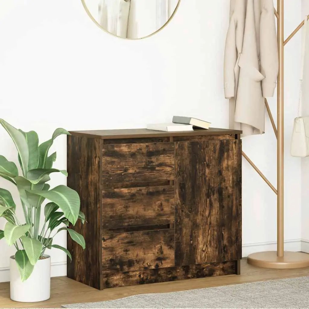 vidaXL vidaXL Sideboard with Drawer White 71x35x65 cm Engineered Wood - Sideboard