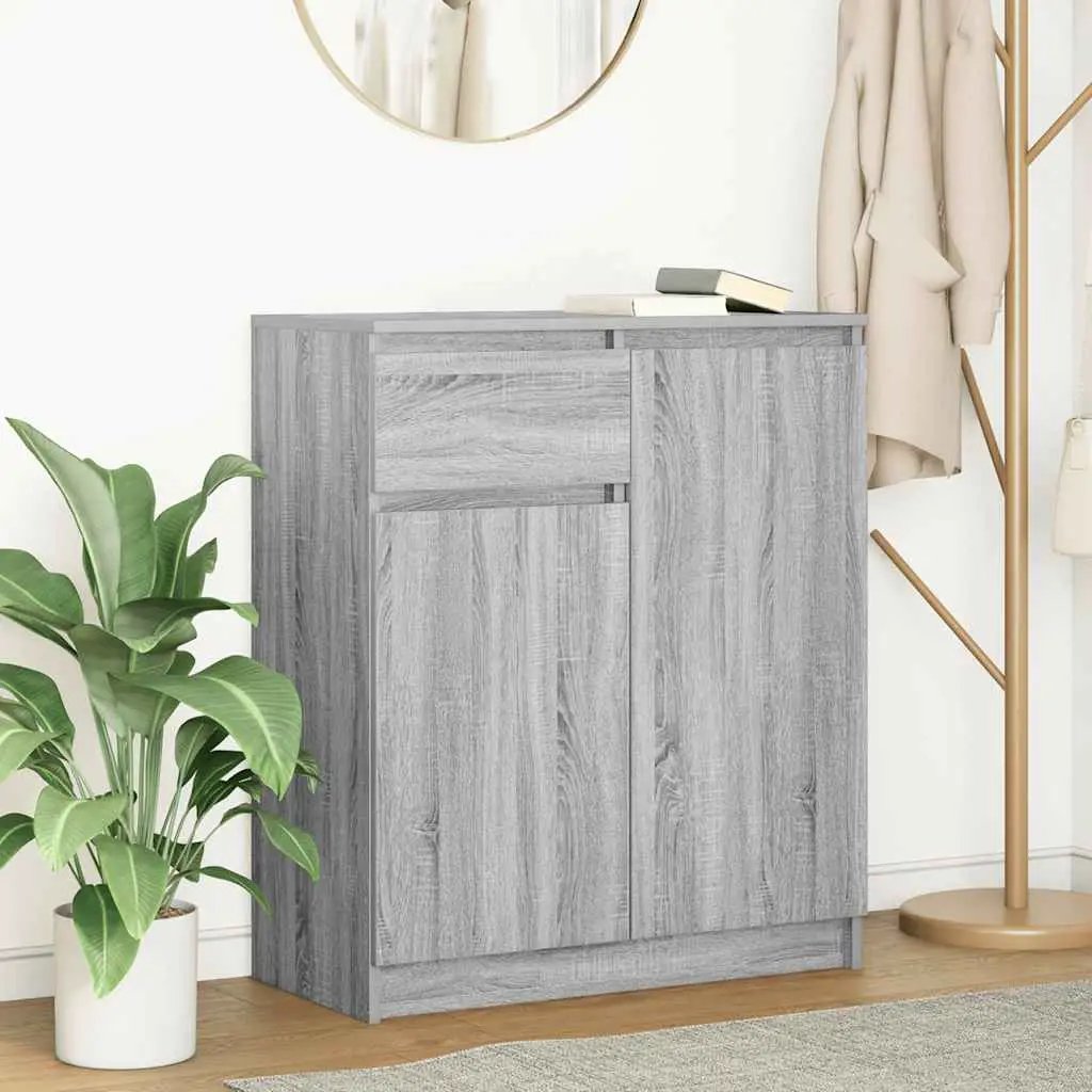 vidaXL vidaXL Sideboard with Drawer White 71x35x84 cm Engineered Wood - Sideboard