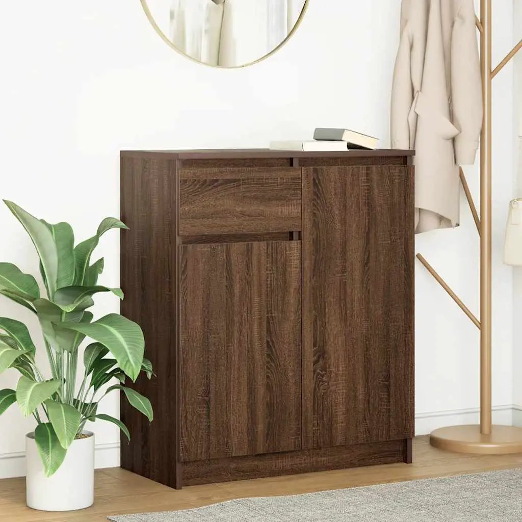 vidaXL vidaXL Sideboard with Drawer White 71x35x84 cm Engineered Wood - Sideboard