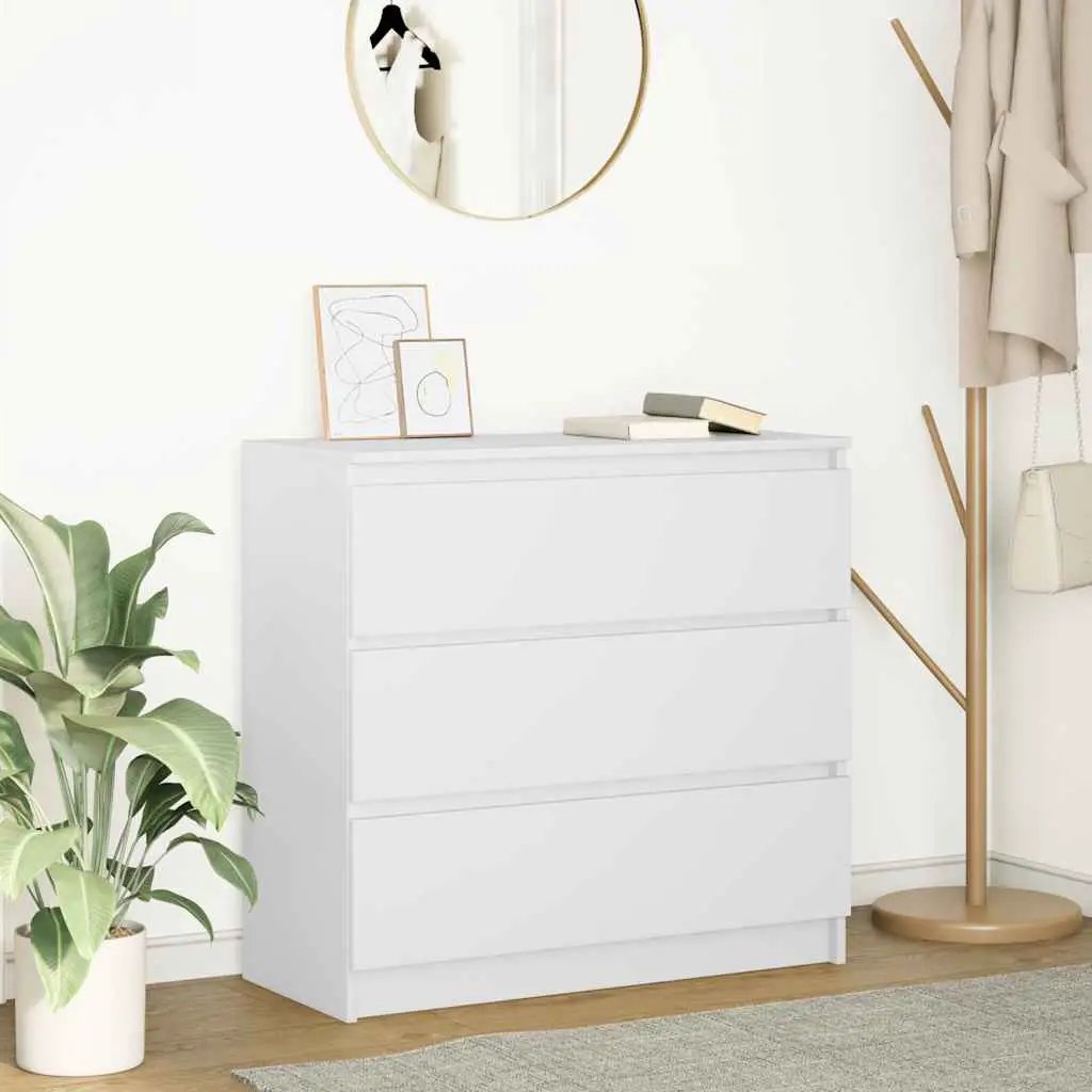 vidaXL vidaXL Sideboard White 80x35x76 cm Engineered Wood - Sideboard