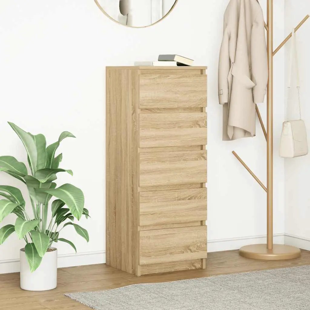 vidaXL vidaXL Sideboard with Drawers White 37.5x35x99 cm Engineered Wood - Sideboard