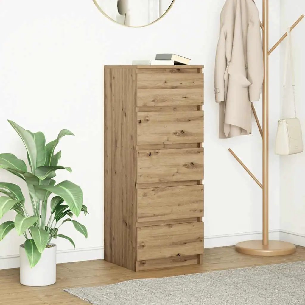 vidaXL vidaXL Sideboard with Drawers White 37.5x35x99 cm Engineered Wood - Sideboard