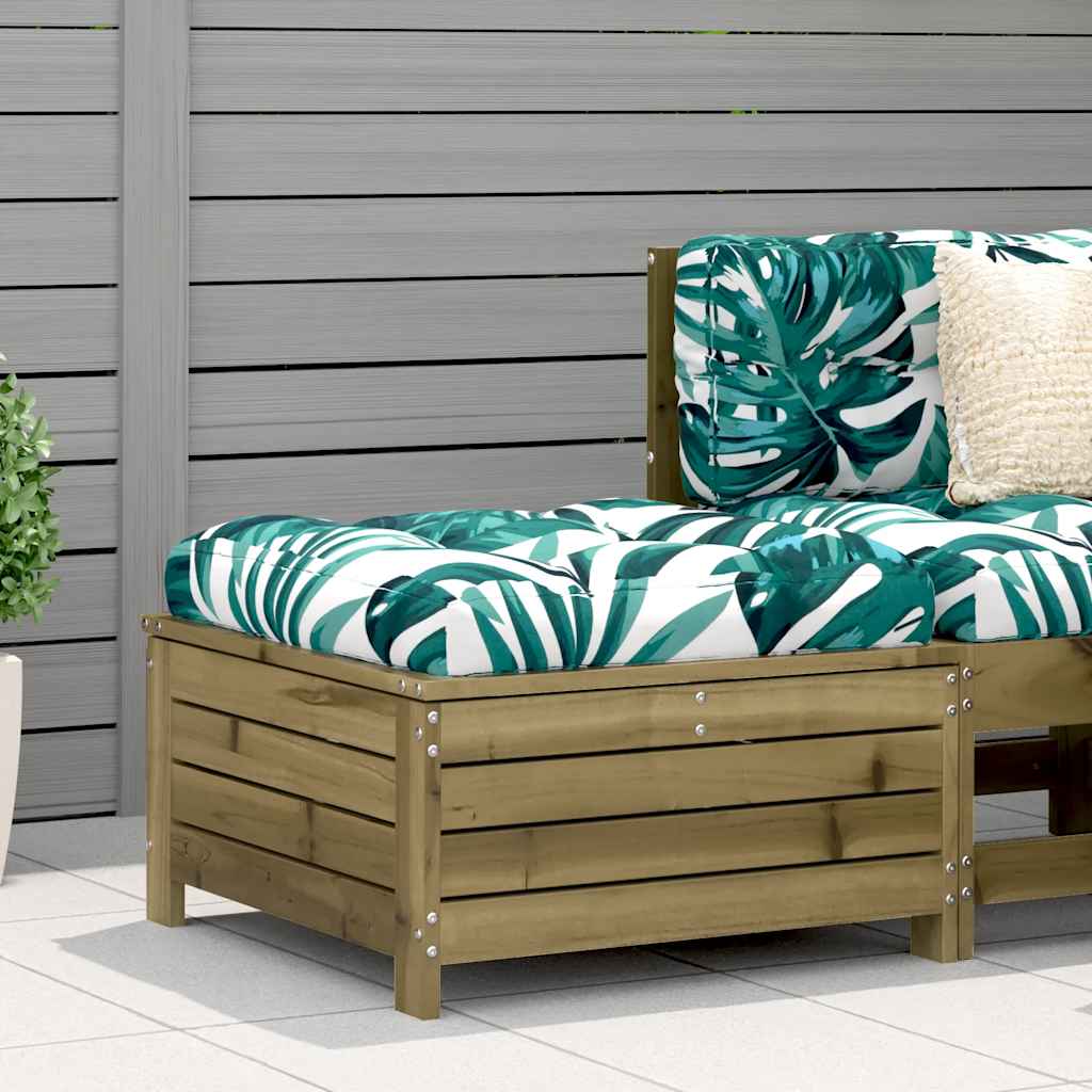 vidaXL vidaXL Garden Sofa | Natural Pine | Solid Pine Wood | Standard | Foldable - Garden Sofa Sets