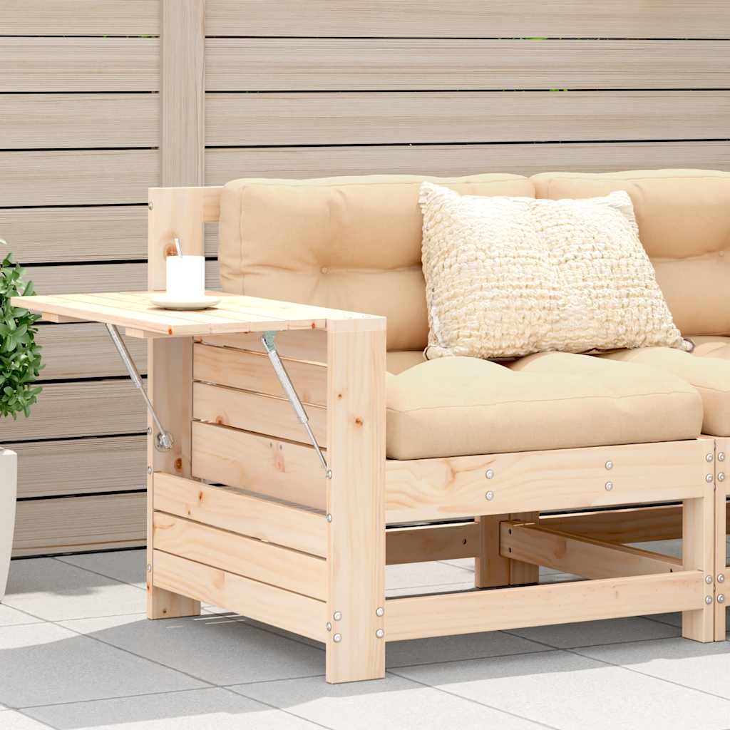 vidaXL vidaXL Garden Sofa | Natural Pine | Solid Pine Wood | Standard | Foldable - Garden Sofa Sets