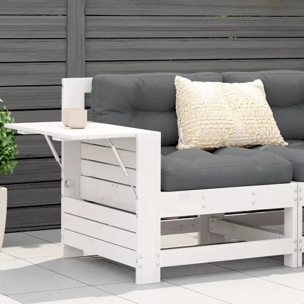 vidaXL vidaXL Garden Armrest Sofa with Cushion Solid Wood Pine - Garden Sofa Sets