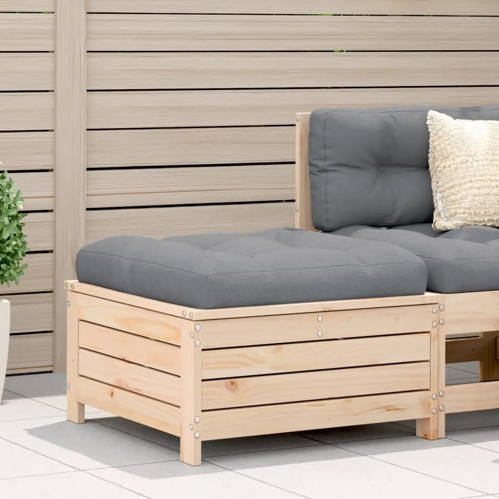 vidaXL vidaXL Garden Armrest Sofa with Cushion Solid Wood Pine - Garden Sofa Sets