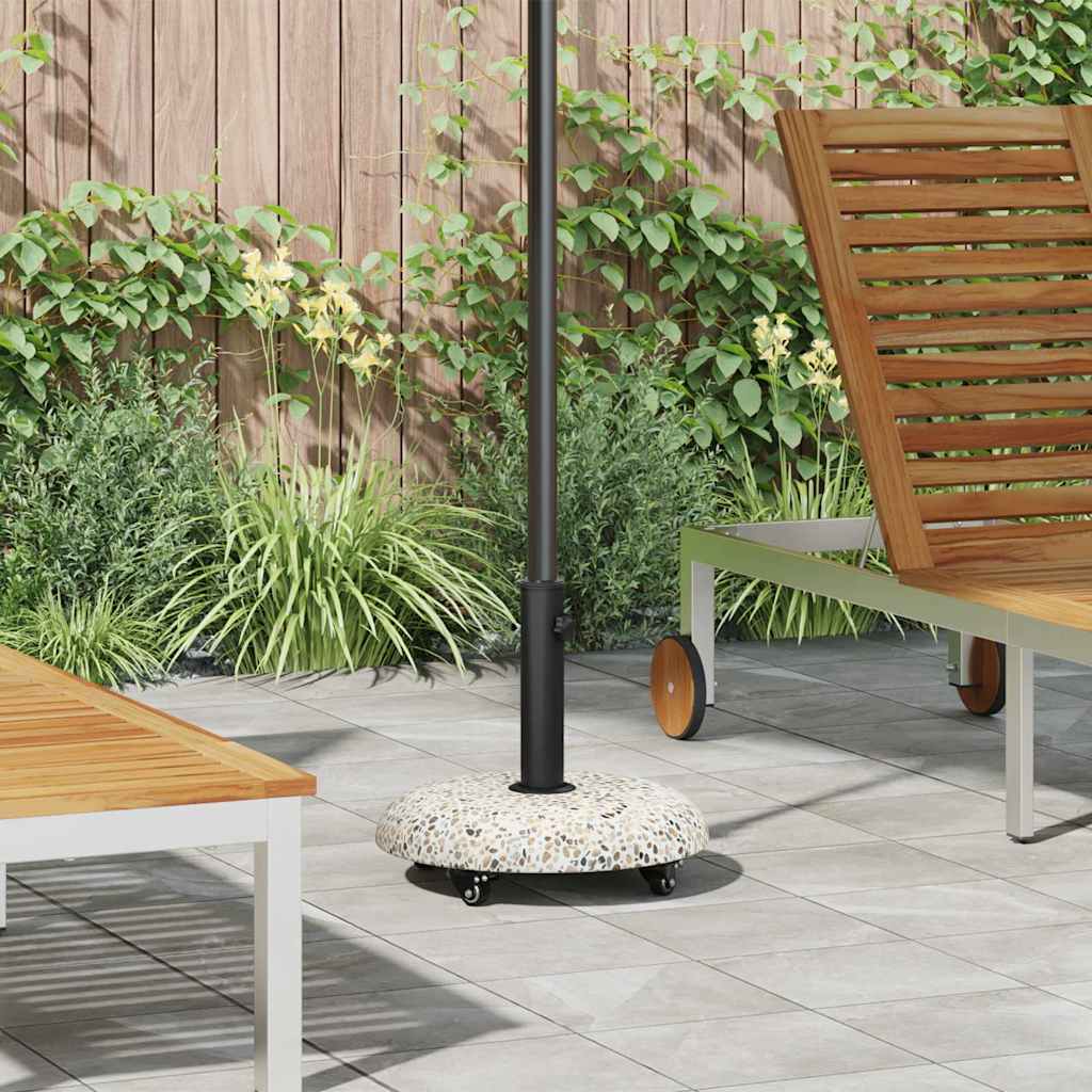 vidaXL vidaXL Parasol Base 21kg Multicolour Concrete Round - Parasol