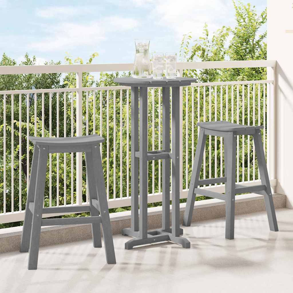 vidaXL vidaXL Bar Stool 2 pcs White 52 x 43 x 73.5 cm HDPE - Bar Stool